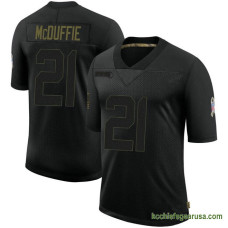Youth Kansas City Chiefs Trent Mcduffie Black Authentic 2020 Salute To Service Kcc216 Jersey C3129